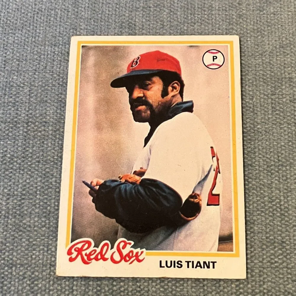 1978 Topps Boston Red Sox Baseball Card Trading Card